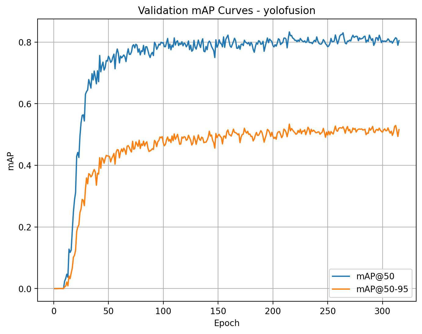 Validation mAP - Yolo-fusion